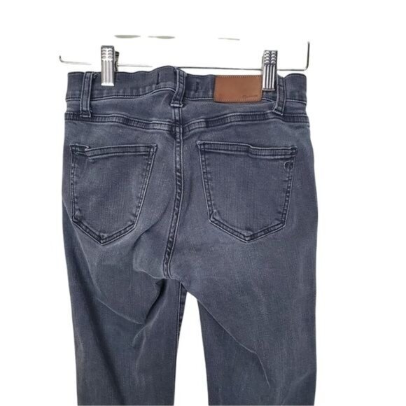 MADEWELL Womens Jeans SZ 25 Skinny Skinny Gray‎ Low Rise Dark Wash Stretchy 90's - Picture 7 of 11